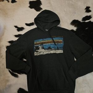 Charcoal Hoodie with Graphic by